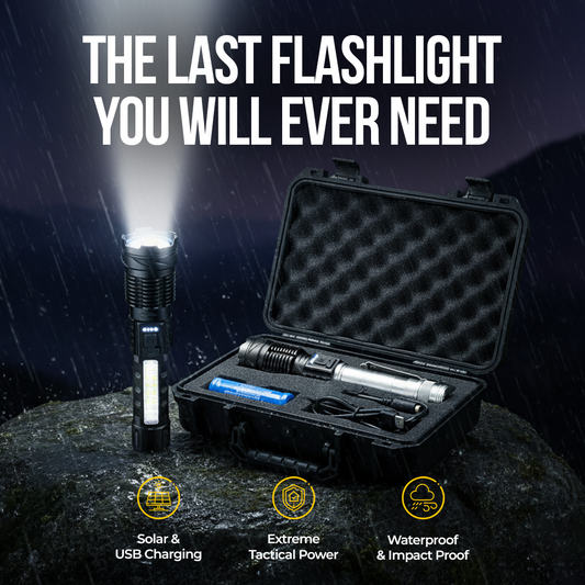 Lampe torche tactique laser en titane – 15 000 lumens