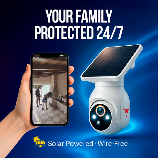 SolarGuard Pro – Caméra de sécurité solaire sans fil avec vision HD